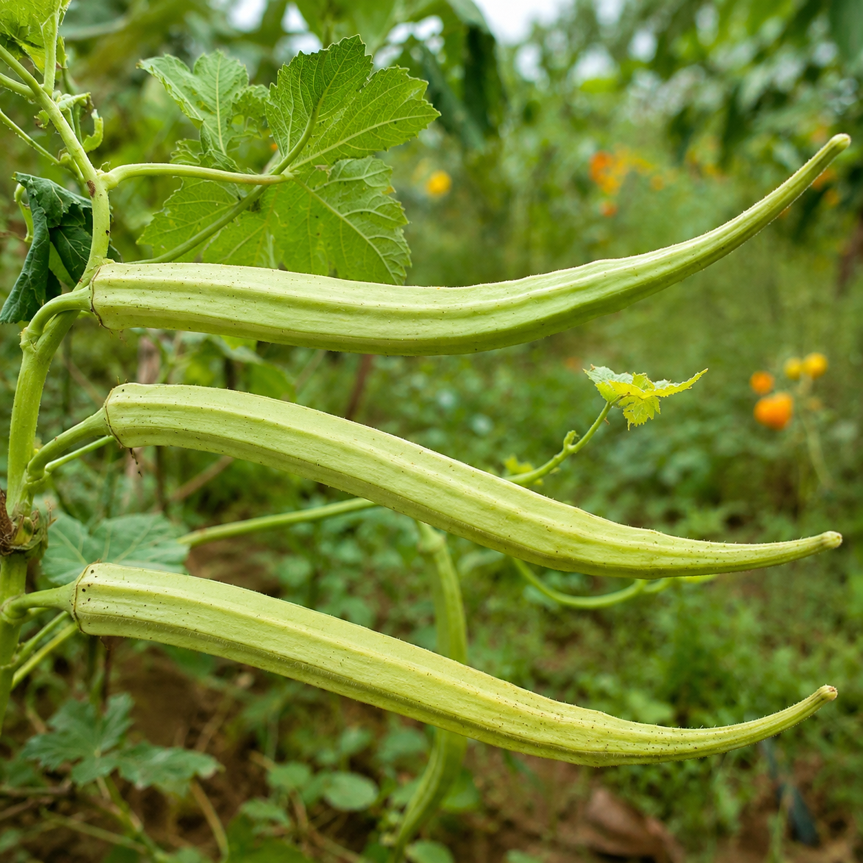 யானைத் தந்த வெண்டைக்காய் ( Elephant tusk okra)