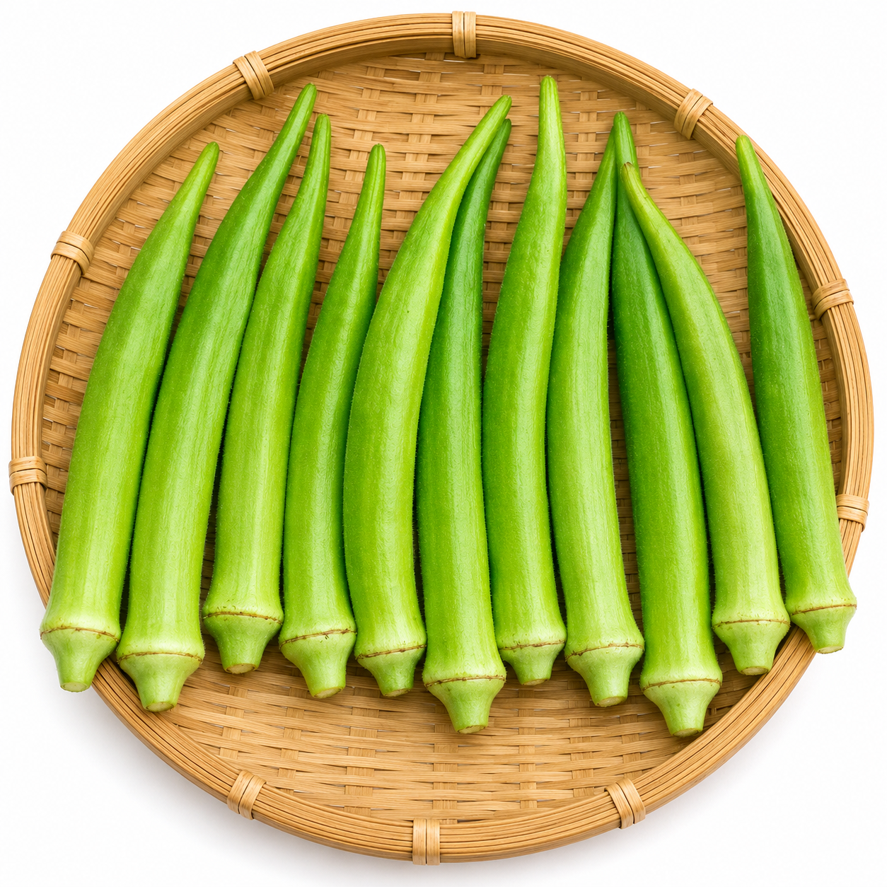 பச்சை உருட்டு வெண்டை ( Green round okra)