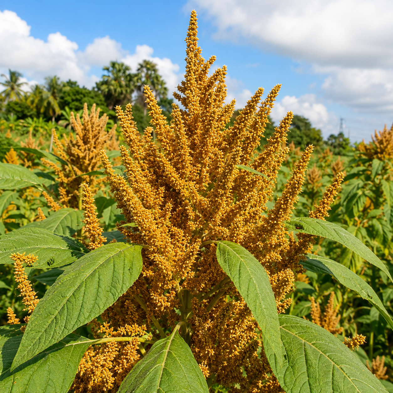 தங்க நிற தண்டுக்கீரை (Golden Amaranthus)