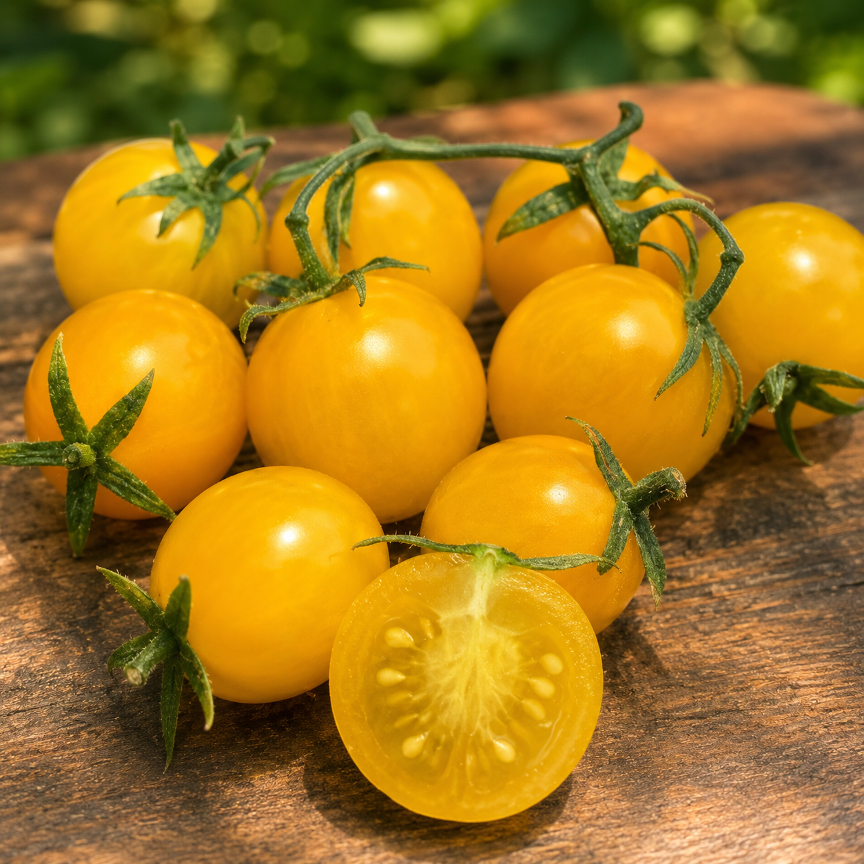 மஞ்சள் காட்டுத் தக்காளி ( Yellow cherry tomato 🟡)