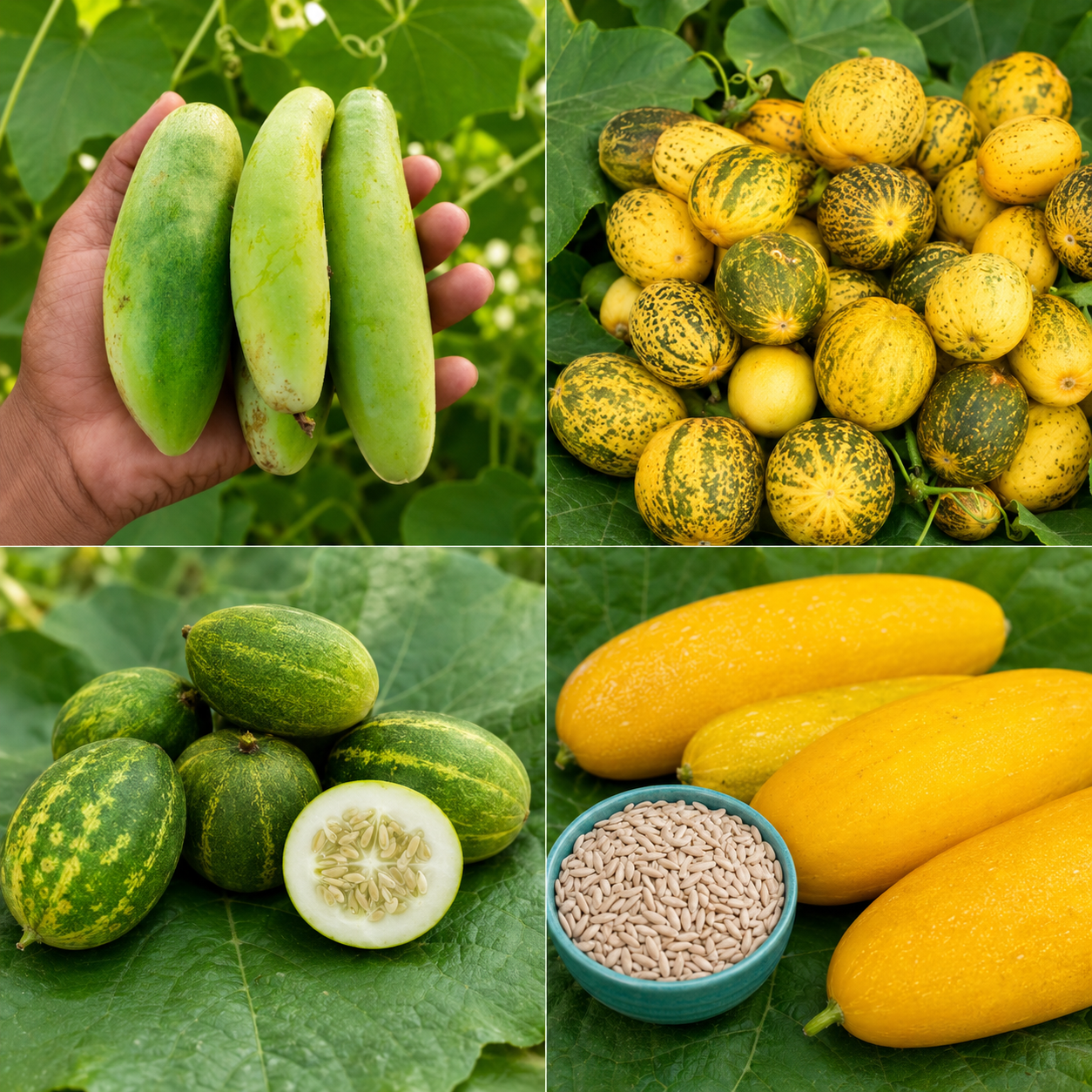 பல ரக வெள்ளரி ( Mixed Cucumber 🥒)