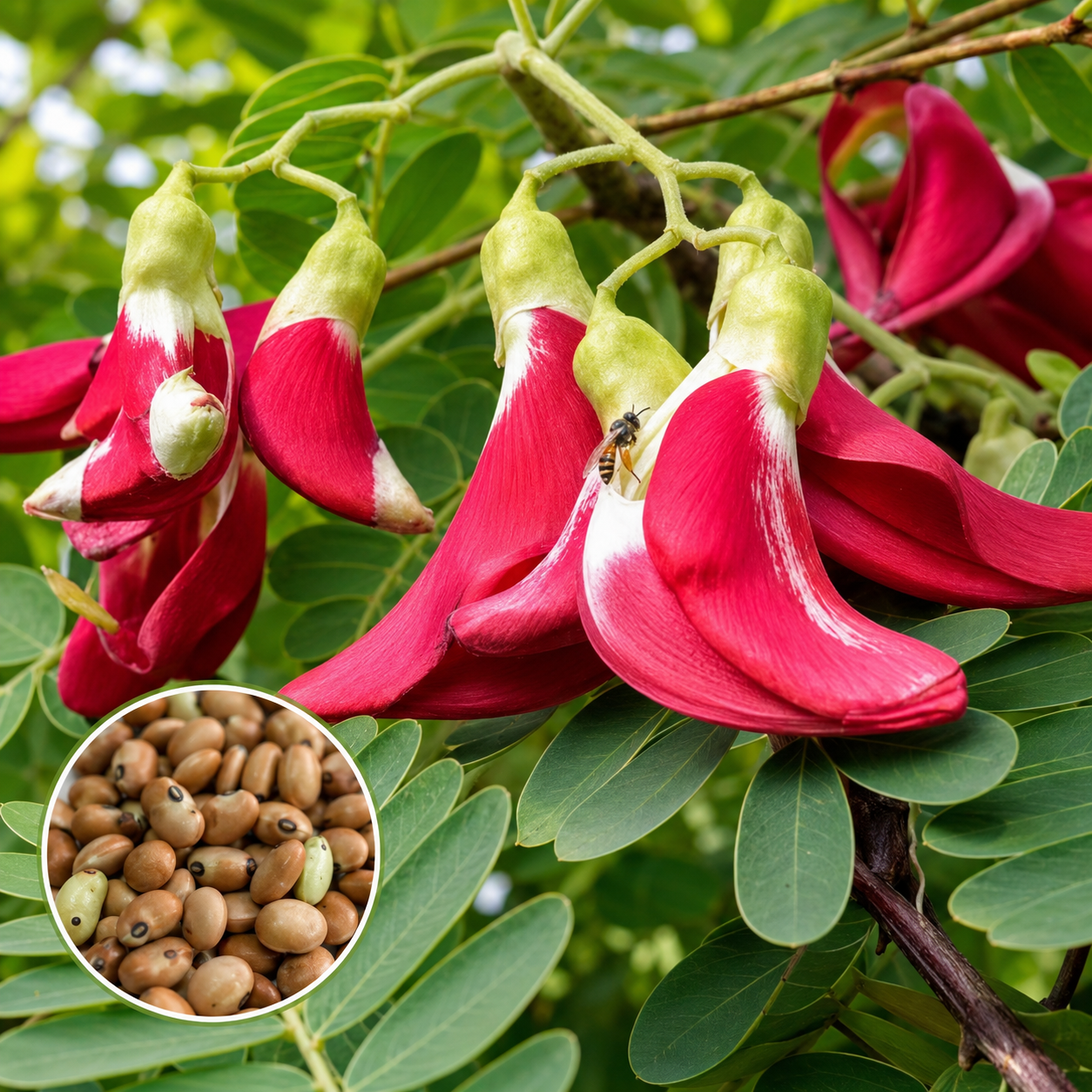 சிவப்பு அகத்திக்கீரை (Red Agaththi)