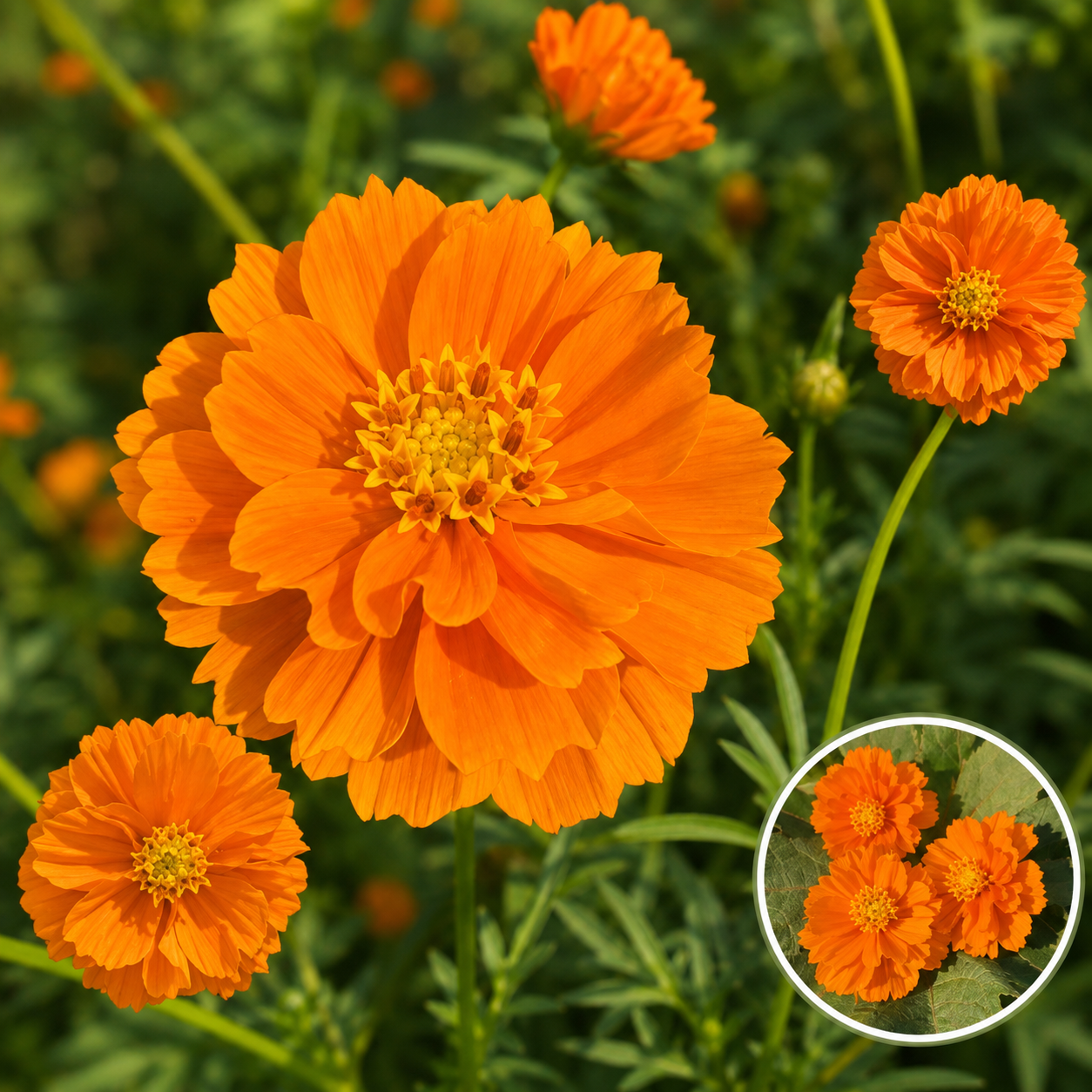 ஆரஞ்சு காஸ்மோஸ் பூ ( Orange Cosmos Flower 💐)